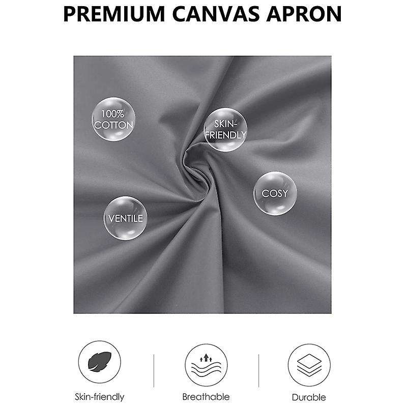 Chef Apron-cross Back Apron for Men Women,cooking Aprons (black)