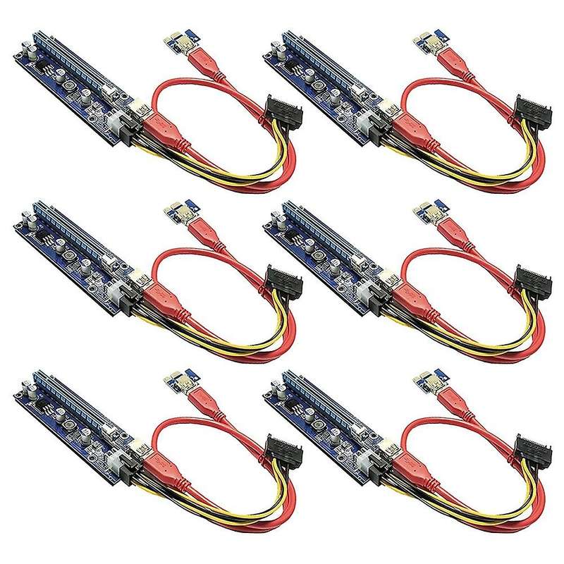 Pci-e 16x to 1x Powered Riser Card with Usb 3.0 Extension Cable