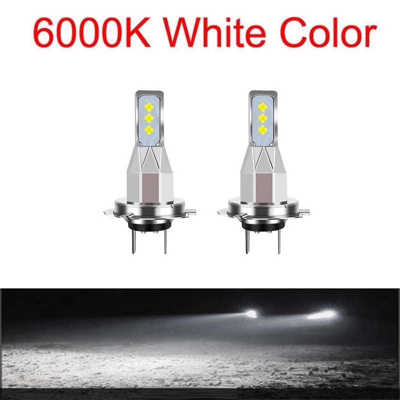 White 6000k 6smd Bulbs Car Head Light Fog Lamp Turn Signals