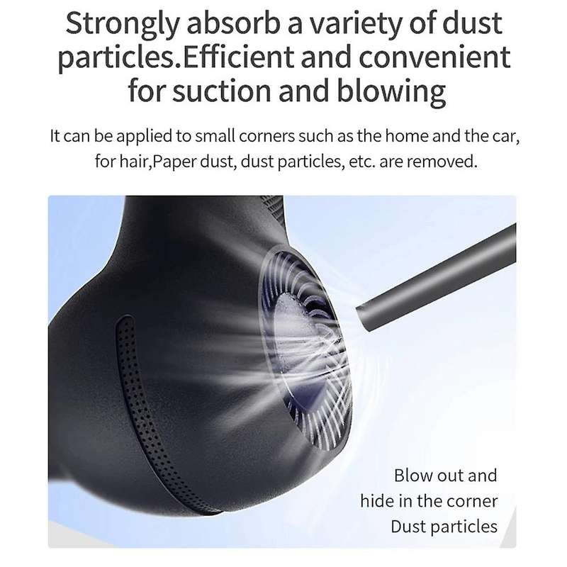 Cordless Air Duster Usb Rechargeable Electric Duster with Nozzle