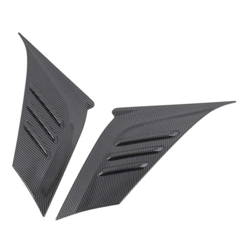 Carbon Fiber Car Rear Window Triangle Panel Cover Sticker Decoration