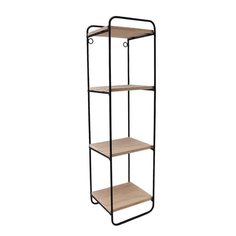 Nordic Style Wall Pendant Decorative Iron Shelf Decorative-black-b