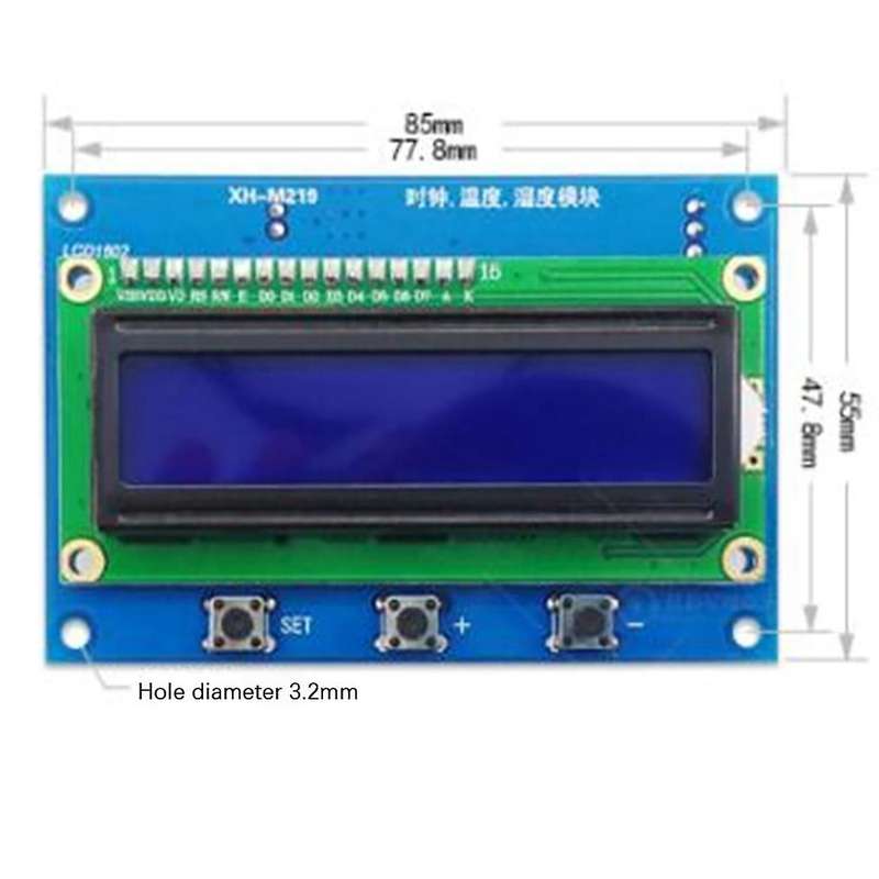 Xh-m219 Clock Timing Temperature Synchronous Display Module