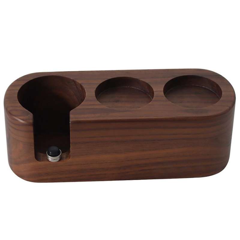 Walnut Wood Coffee Press Tamper Holder Distributor Stand 51/53mm