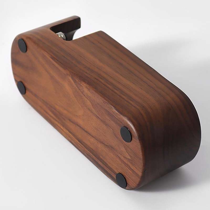 Walnut Wood Coffee Press Tamper Holder Distributor Stand 51/53mm