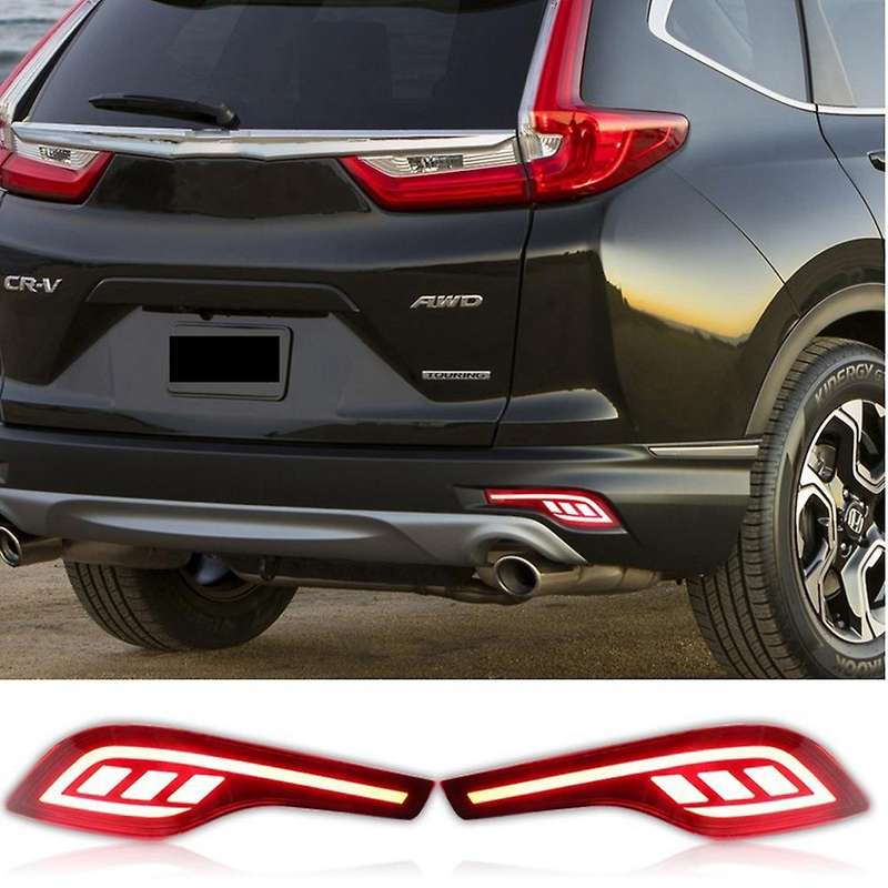 2pcs Led Rear Bumper Light for Honda Crv Cr-v 2017 2018 2019 Rear