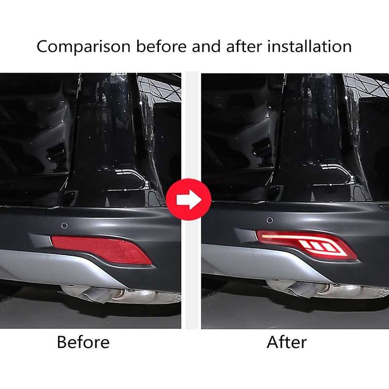 2pcs Led Rear Bumper Light for Honda Crv Cr-v 2017 2018 2019 Rear