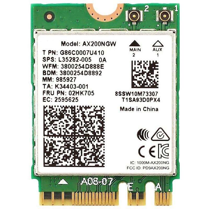 Ax200 Next-gen Wi-fi 6 Network Card M.2 Ngff 160mhz 2.4ghz 5ghz