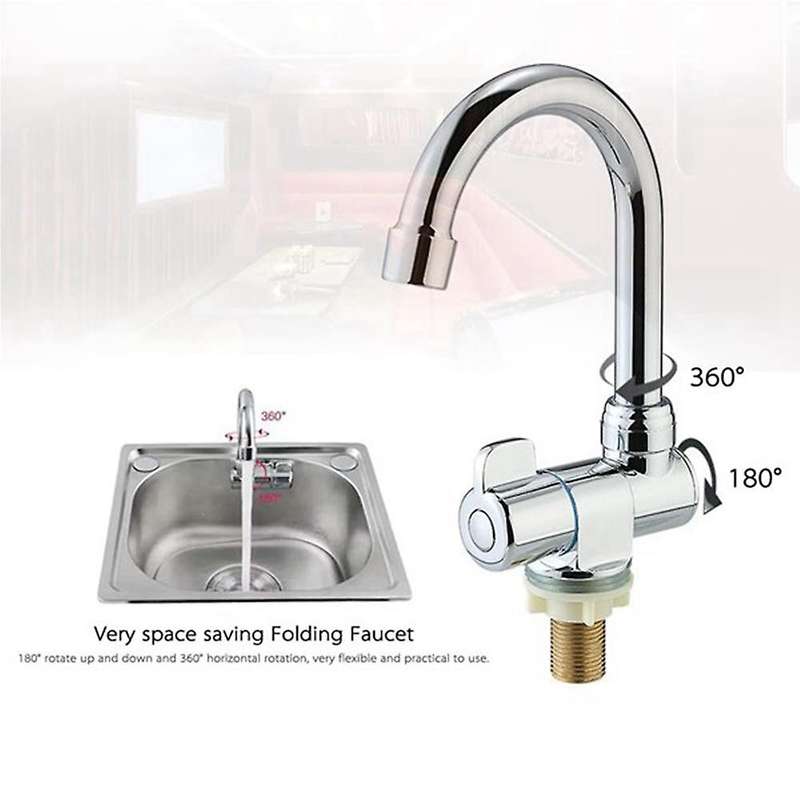 Copper Basin Faucet Cold Kitchen Tap for Marine Boat Deck Camper