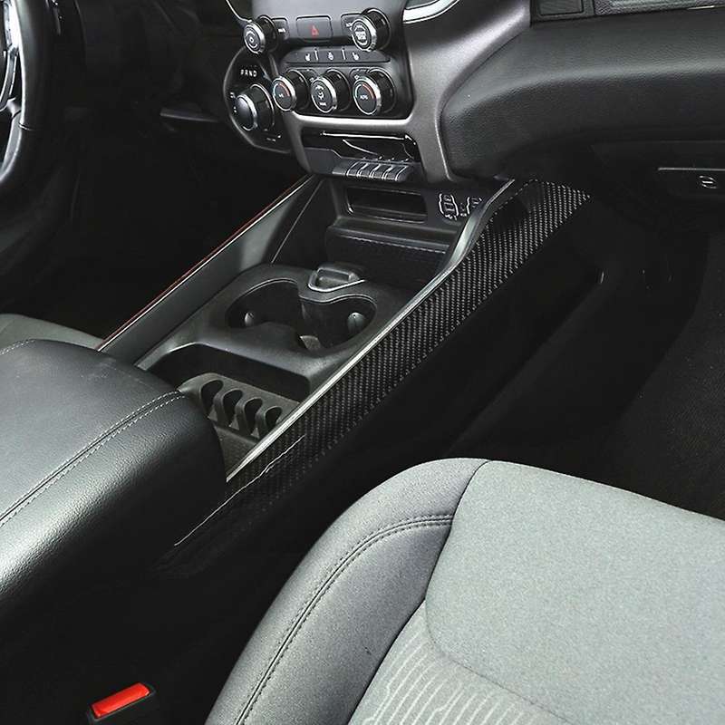 Car Armrest Box Cover for Dodge Ram 1500 2018-2022,carbon Fiber