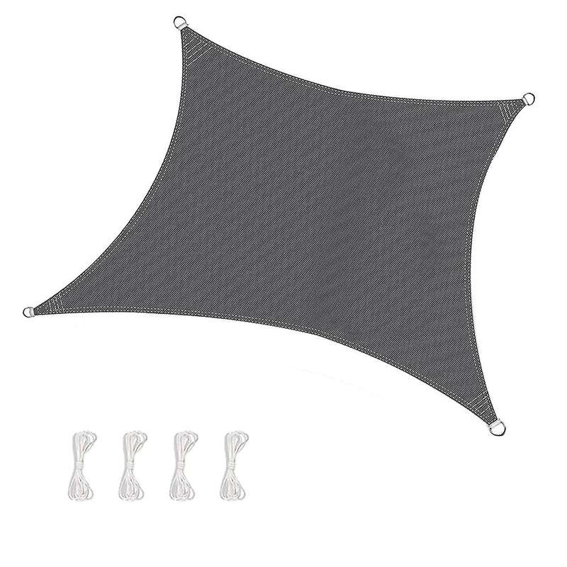 Sun Shade Sail Waterproof Outdoor Rectangle Shade Canopy Grey