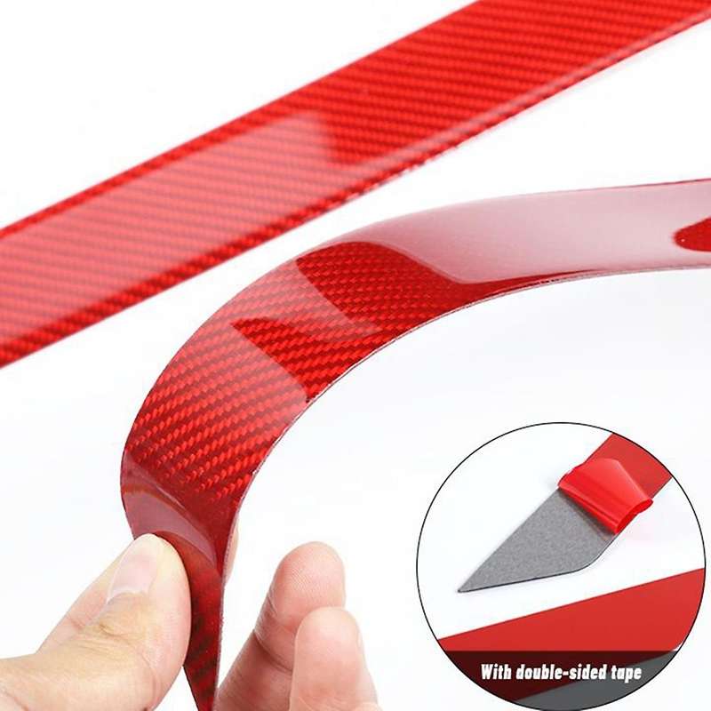 Car Armrest Box Cover for Dodge Ram 1500 2018-2022,red Carbon Fiber