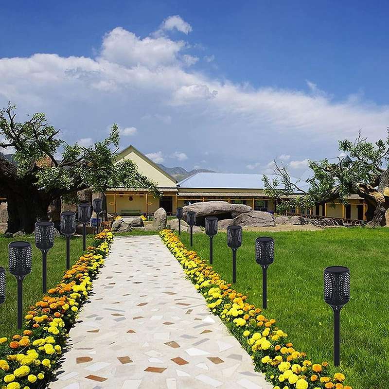 2 Pack 99led Solar Torch Lights Solar Flame Led Lights for Garden