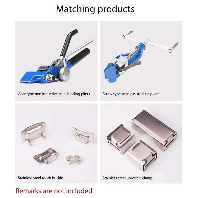 30m Stainless Steel Tie Bundle Industry Cable Tighten Tool Tie