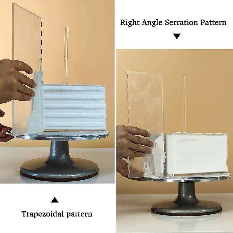 Acrylic Square Cake Disk Set - with Center Hole - for 3 Tier Cakes