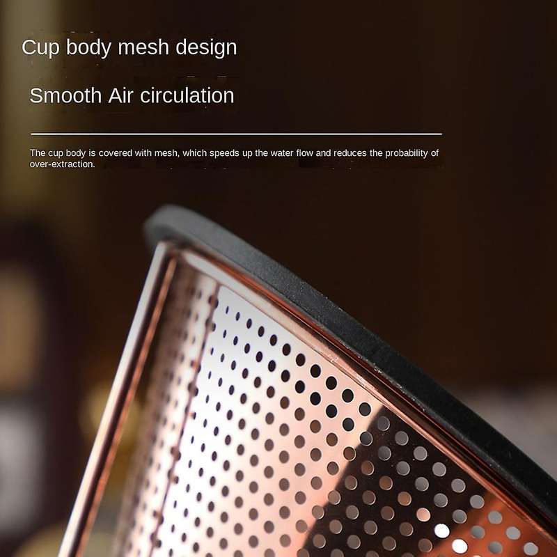 Pour Over Coffee Dripper,stainless Steel Paperless Cone Coffee Filter