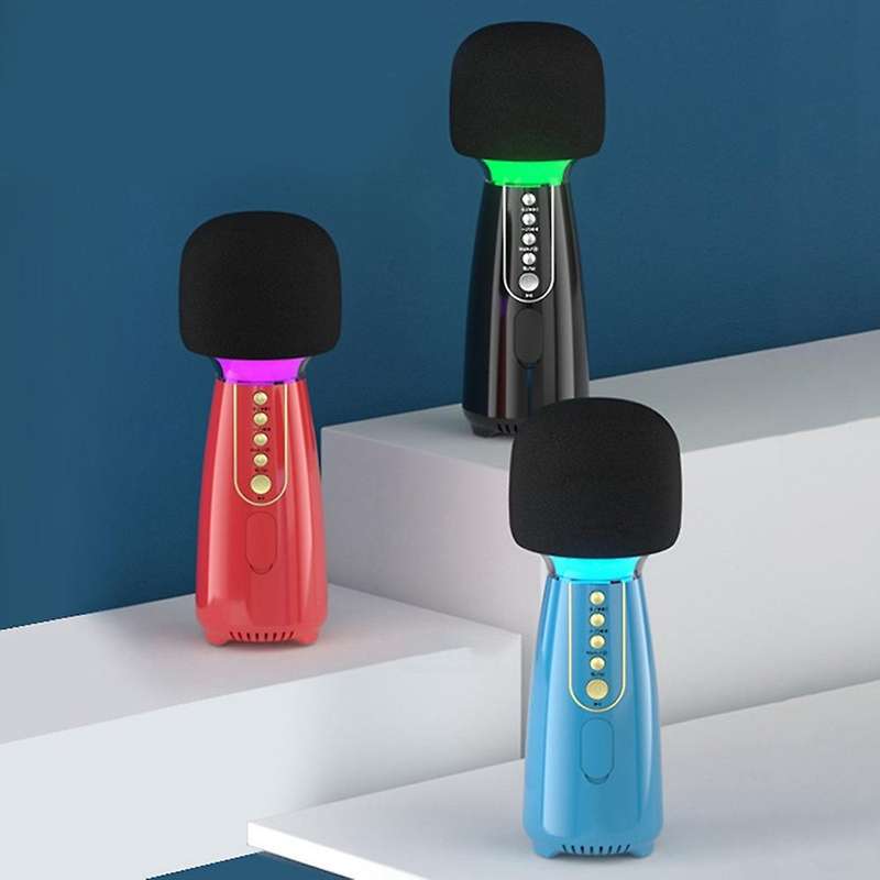 Wireless Bluetooth Karaoke Microphone Dynamic Microphone Blue