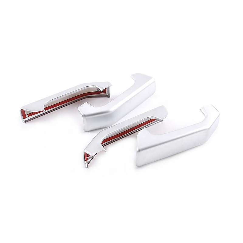 Car Inner Door Handle Protection Cover Sticker (silver)