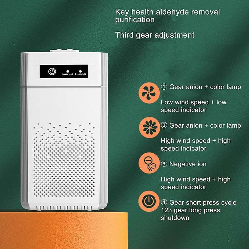 Air Purifier Ionizer Negative Smoke Removal Hepa Filter Air Freshener