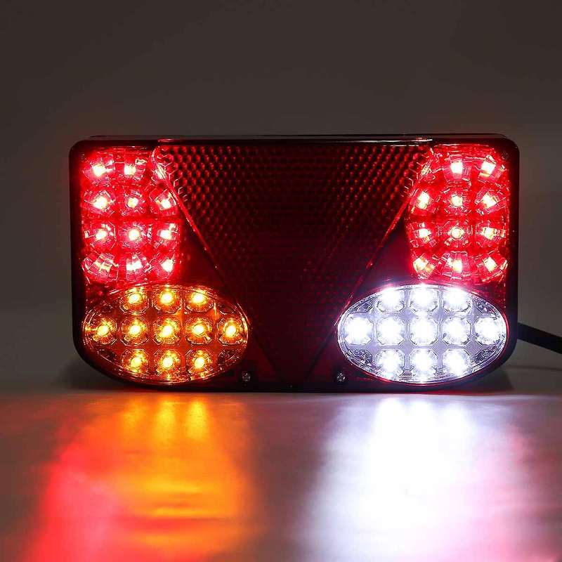 2pcs 12v Led Car Trailer Truck Taillight Stop Brake for Van Lorry