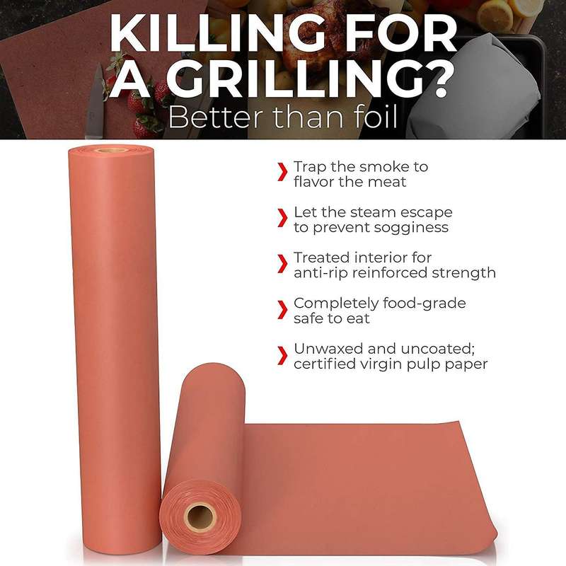 Kraft Butcher Paper Roll Food Grade Peach Wrapping Paper