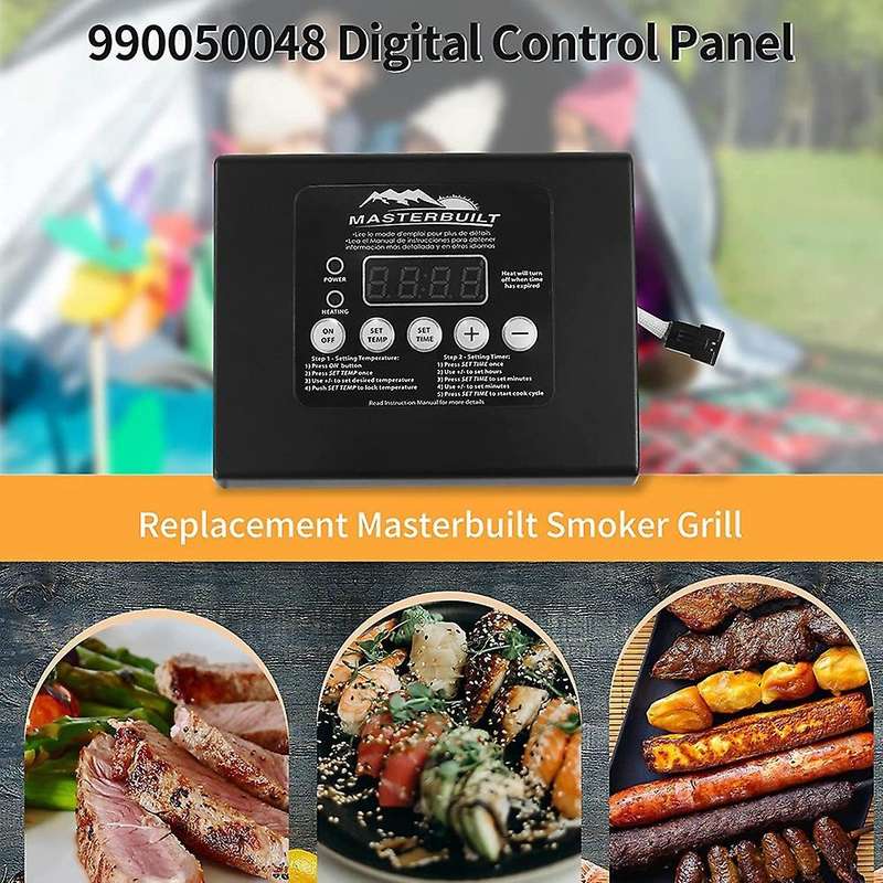 Digital Thermostat Panel Kit Replacement with Electric Smoker B
