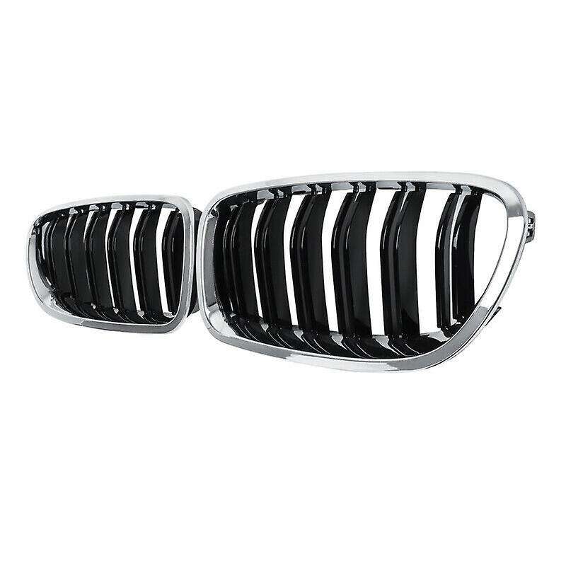 Black Dual Slats Front Kidney Grill For-f10/ F11 M5 535i 550i 2010-17