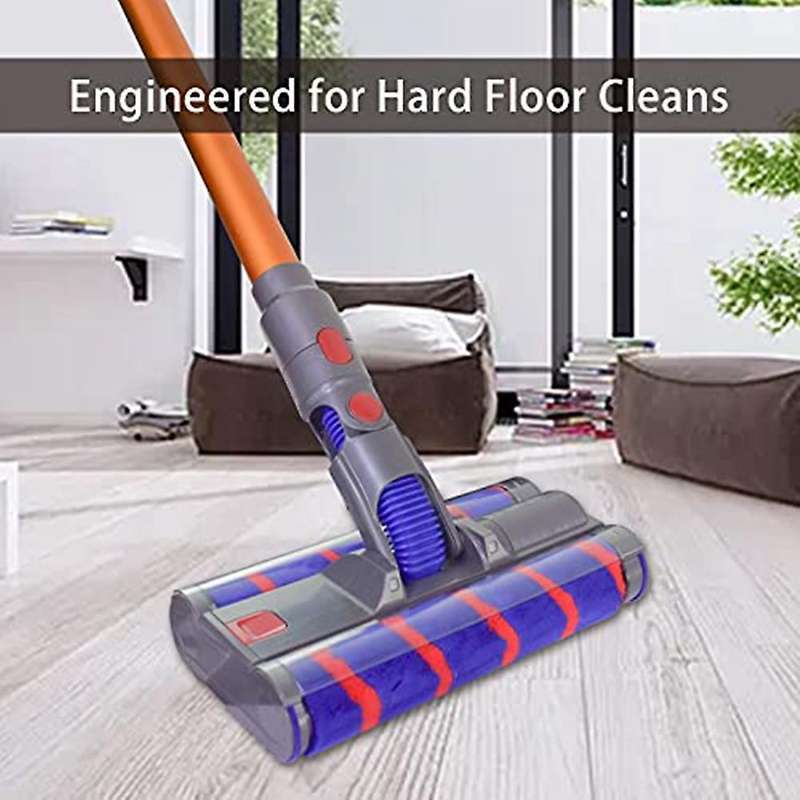 Double Roller for Fluffy Floor Soft Roller Head for Dyson V7 V8 V11v10