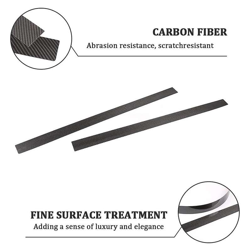 Car Door Edge Guards Door Sill Protector Cover Trim Carbon Fiber