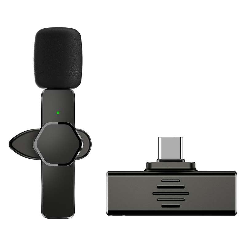 2.4ghz Wireless Lavalier Interview Mic for Youtube Live (type-c)