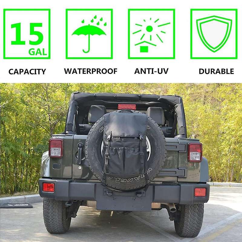 Spare Tire Trash Bag Outdoors Storage Bag for Wrangler Utv Universal
