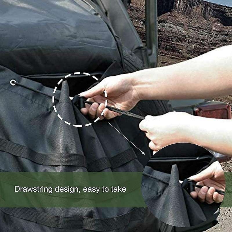 Spare Tire Trash Bag Outdoors Storage Bag for Wrangler Utv Universal