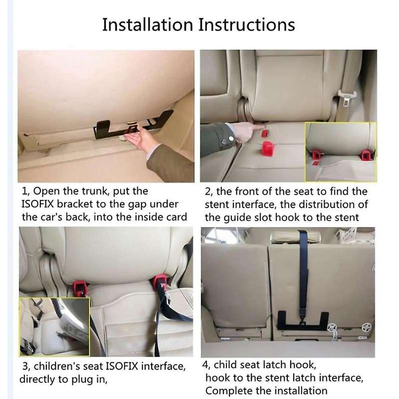 Universal Latch Seat Belt Seat Bracket for Car Child Safety