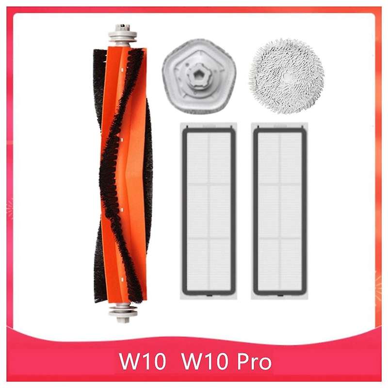 5pc Washable Mop Cloth Filter Main Brush for Xiaomi W10/w10 Pro Robot