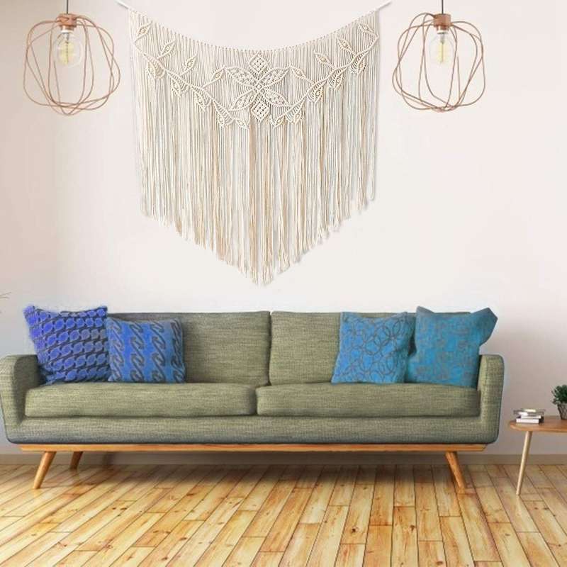 Boho Macrame Tapestry Woven Cotton Handmade Home Decor for Wedding