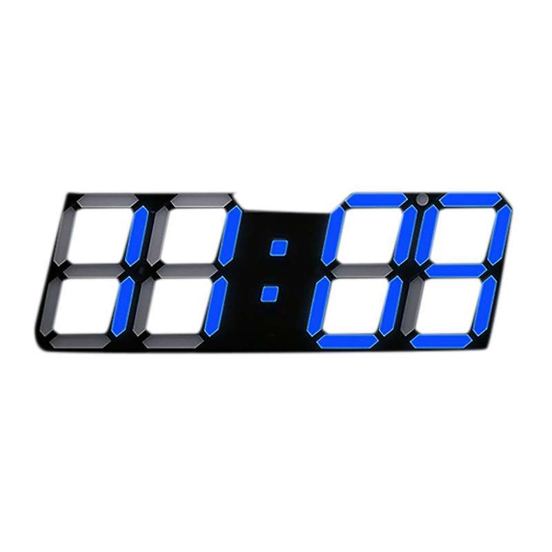 Led Digital Alarm Clock Wall Clock for Office Bedroom Living Room D