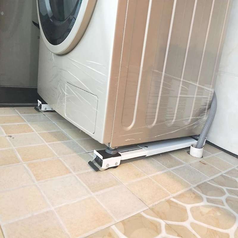 2pcs Moveable Fridge Bottom Washing Machine Adjustable Mount Stand