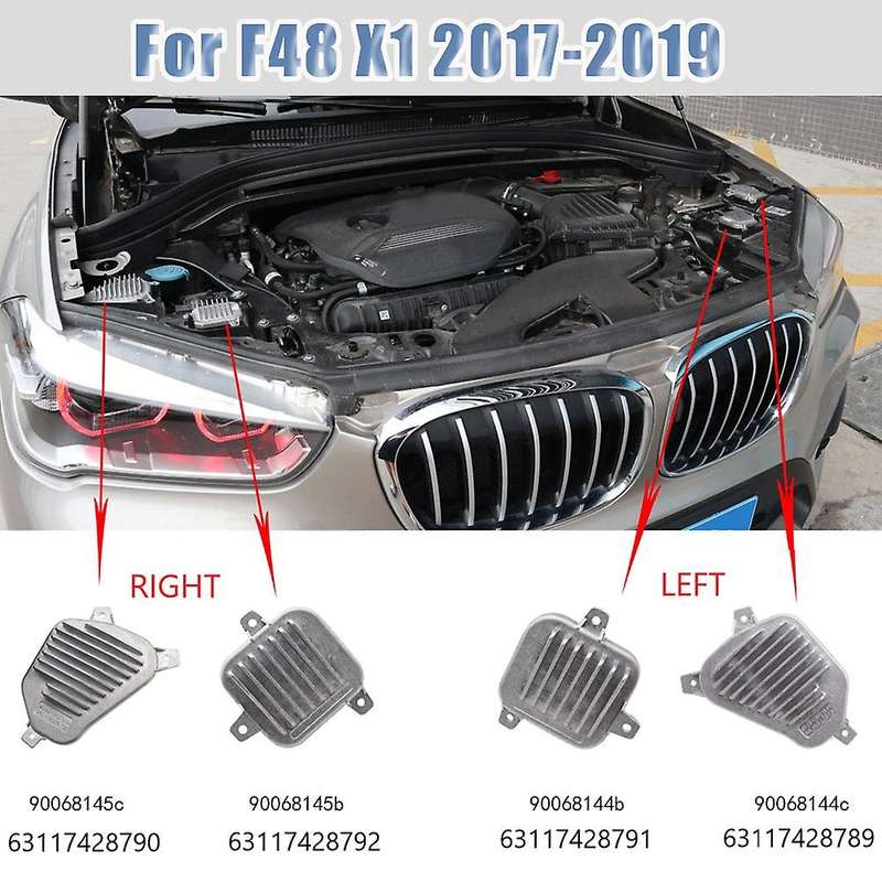 2pcs Right Side For-bmw X1 F48 2017-2019 Led Drl Headlight Control