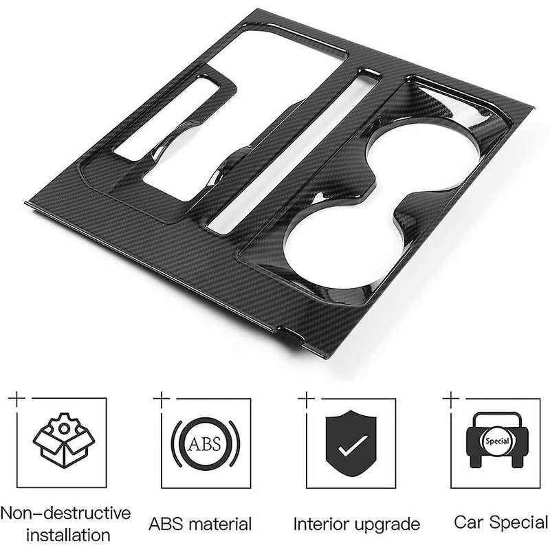 For Ford F150 2021 2022 Gear Shift Panel Cover Trim,carbon Fiber