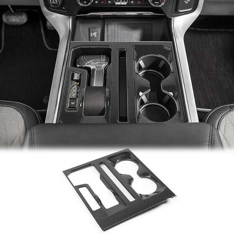 For Ford F150 2021 2022 Gear Shift Panel Cover Trim,carbon Fiber