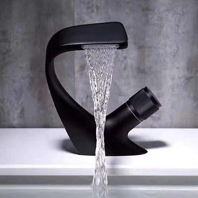 Water Sink Faucet Knob Control Chrome Finish Copper Tap for Home A
