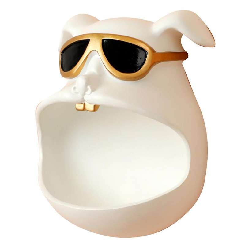 Nordic Sunglasses Method Bucket Wall Decoration Storage Box (white)