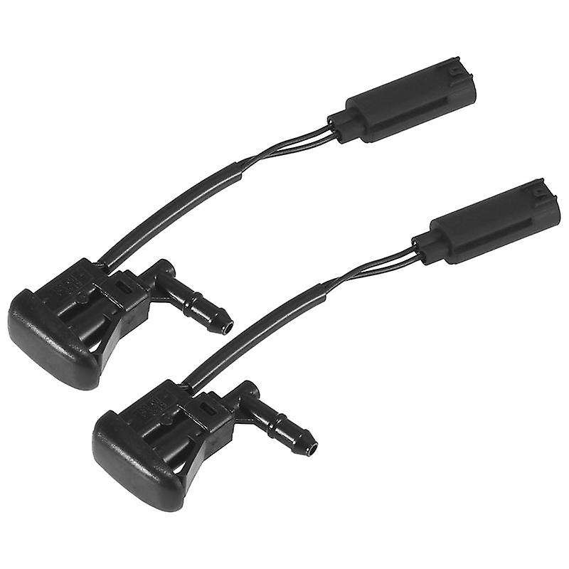 2x New Windshield Heated Washer Sprayer Nozzle Jet 61668361039