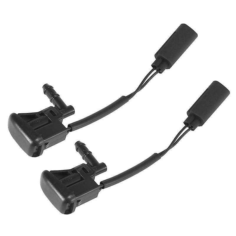 2x New Windshield Heated Washer Sprayer Nozzle Jet 61668361039