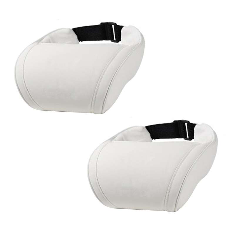 Car Seat Headrest Neck Pillow Foam for Tesla Model X Y S 3 White