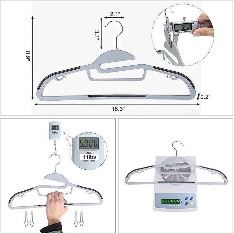 20pcs High-quality Plastic Suit Hanger Multifunctional Hanger
