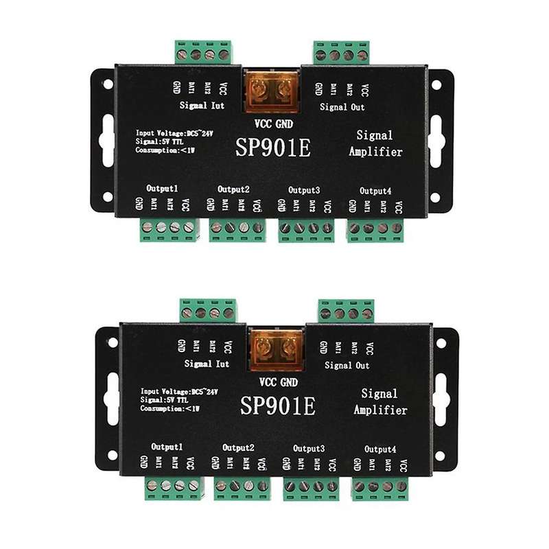 2pcs Sp901e Spi Signal Amplifier Repeater for Ws2812b Ws2811