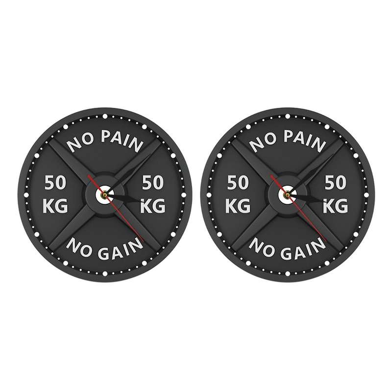 Strongman 50kg Creative Wall Clock Circular Silent Acrylic Clock