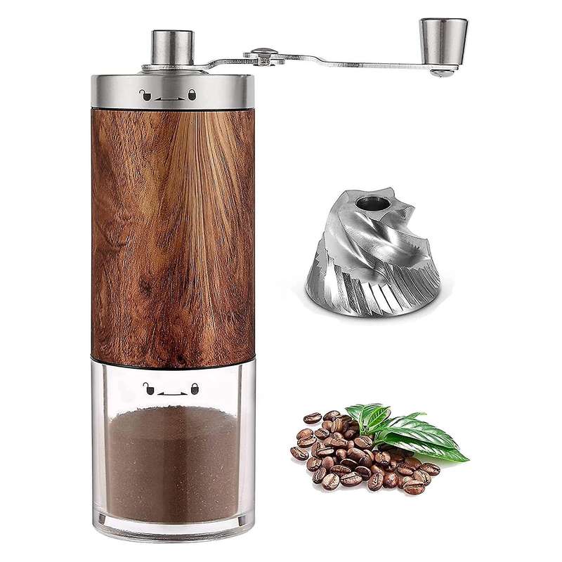 Manual Coffee Grinder with Adjustable Settings,bean Coffee Grinder