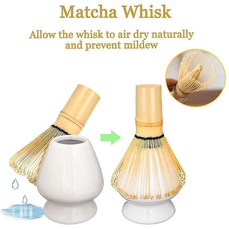Japanese Matcha Tea Set, Matcha Whisk, Bowl and Whisk Holder, Scoop